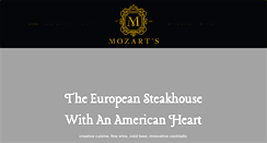 Desktop Screenshot of mozartsrestaurant.com